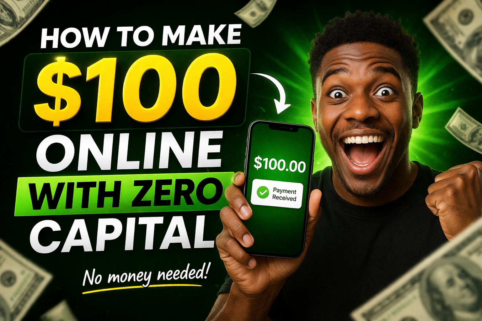 How to Make $100 Online With Zero Capital (Beginner-Friendly Guide – 2026)