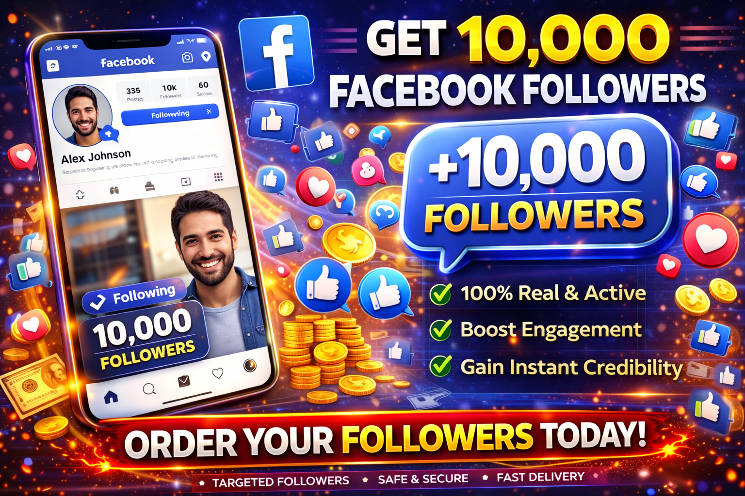 10000 FACEBOOK FOLLOWERS